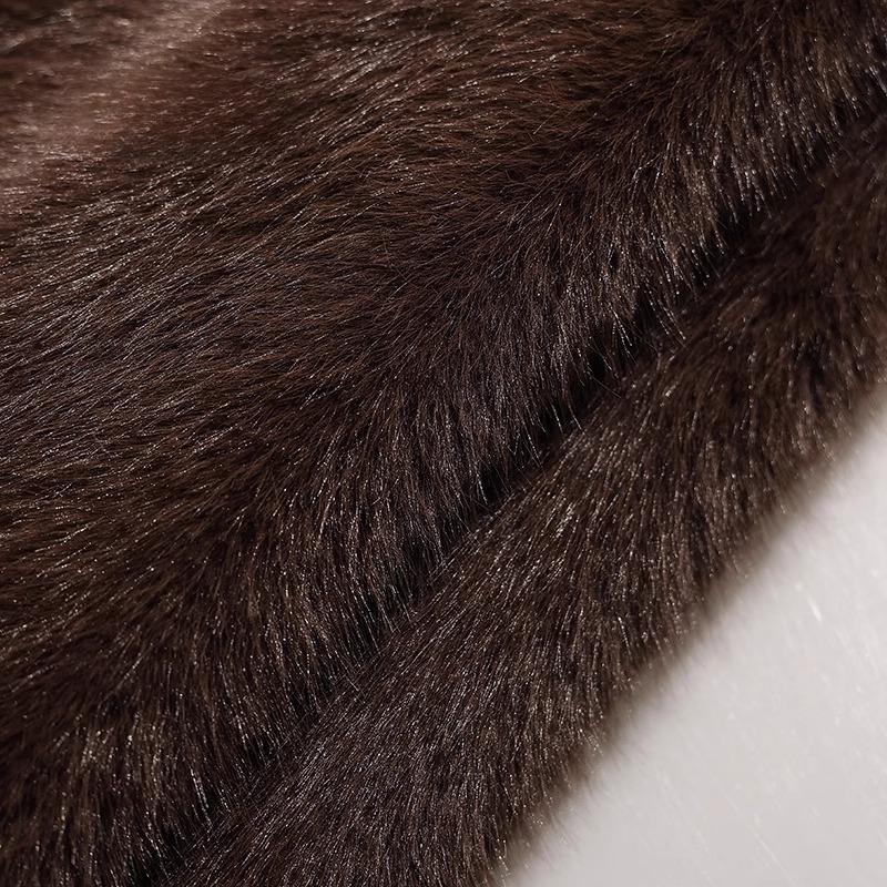 50x180cm Thickend Faux Fox Long Hair Plush Fabric for Coats Collar Toys Carpet For Diy Sewing Plain Soft Warm Fur Cloth