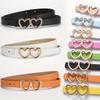 1pc Cute Heart Buckle Belt Adjustable Waist Cincher, Perfect for Jeans, Dresses & Pants - Playful Candy Colors
