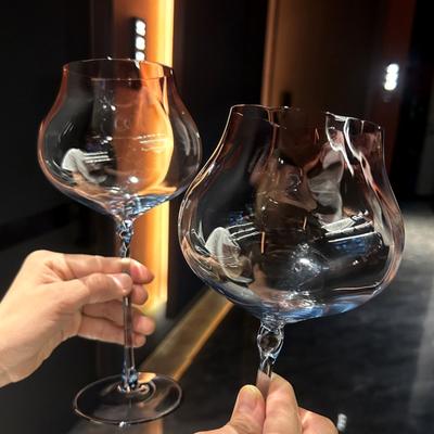 750ml Set of 2 Pieces  Large Capacity Gradient Red Wine Glasses Burgundy Bordeaux Wine Glasses High-end Crystal Glass Barware