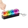 Porte-clés Clavier Fidget Éclairé LED 8x2x2.5cm Jouet Bouton Sensoriel Soulagement du Stress Anti-Anxiété Jouet Fidget Pour la Maison le Bureau le Voyage