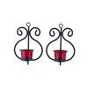 Diwali , Scented - Candles with Red Glass Light Candle Holder for Home Decoration, Room, Bedroom, and Mandir Decor | Home Decor Items - Pack of 2