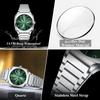 POEDAGAR Luxury Man Wristwatch Original Business Stainless Steel Quartz Watch Waterproof Date Men's Watches Week Clock Reloj
