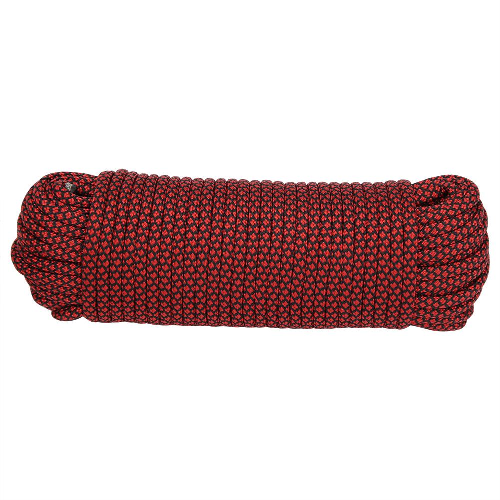 9 Core Paracord Rescue Tying Tent Lanyard Camping Rope for Outdoor Bracelet Weaving20M Red