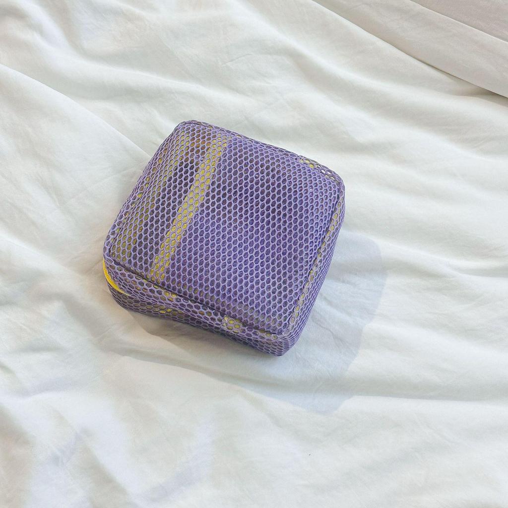 Portable Transparent Mesh Makeup Bag & Travel Toiletry Organizer
