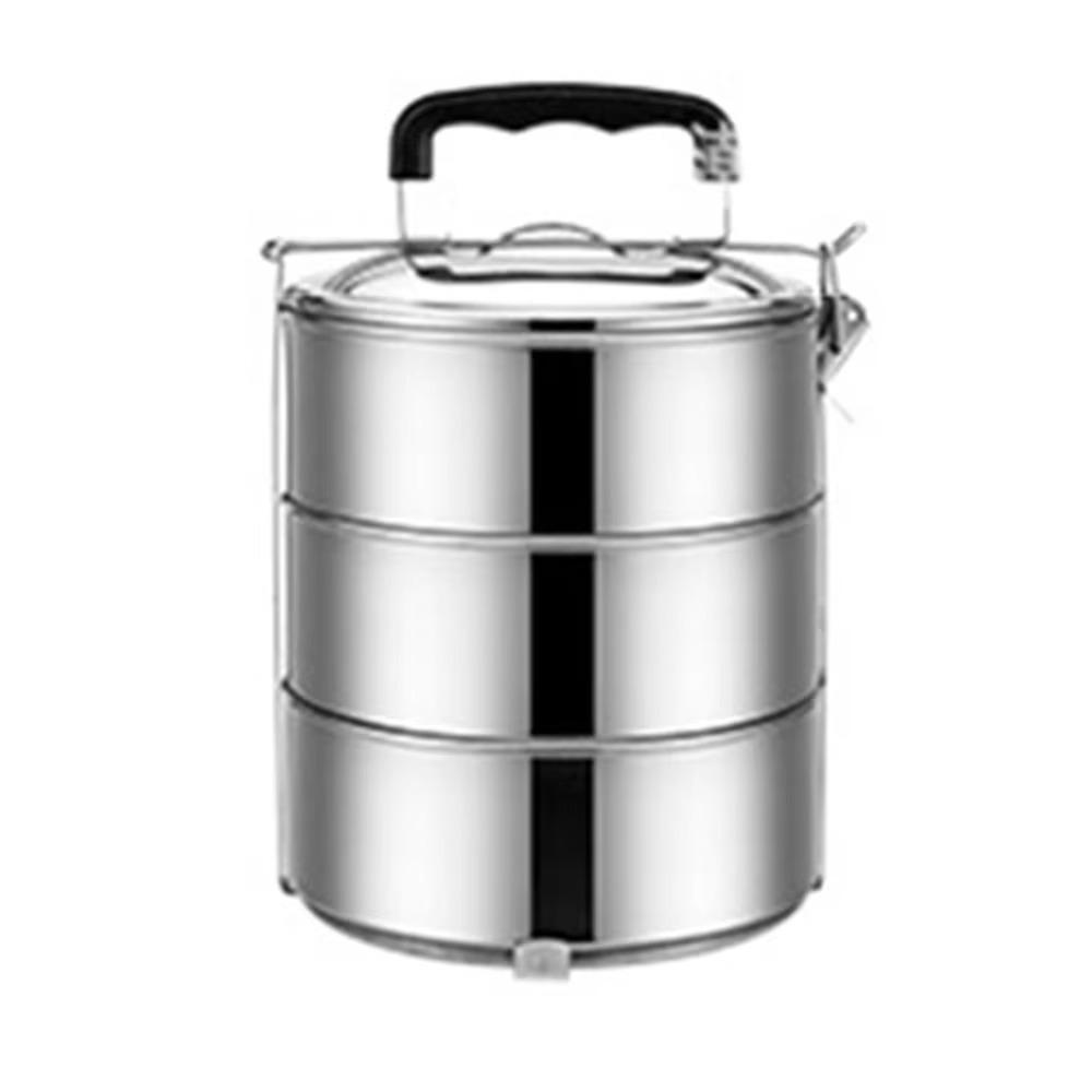 

2/3/4/5 слоев контейнер для ланча портативный горшок из нержавеющей стали высококачественный ланч-бокс 3 Layers