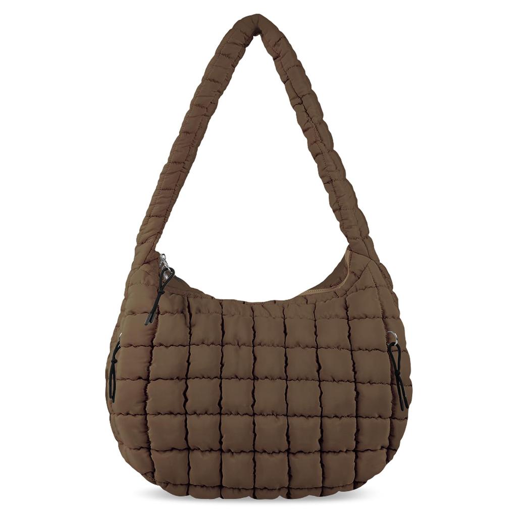 Wrinkled cloud bag, fashionable one shoulder hand-held dumpling bag, large capacity down cotton underarm women's bag.zwq