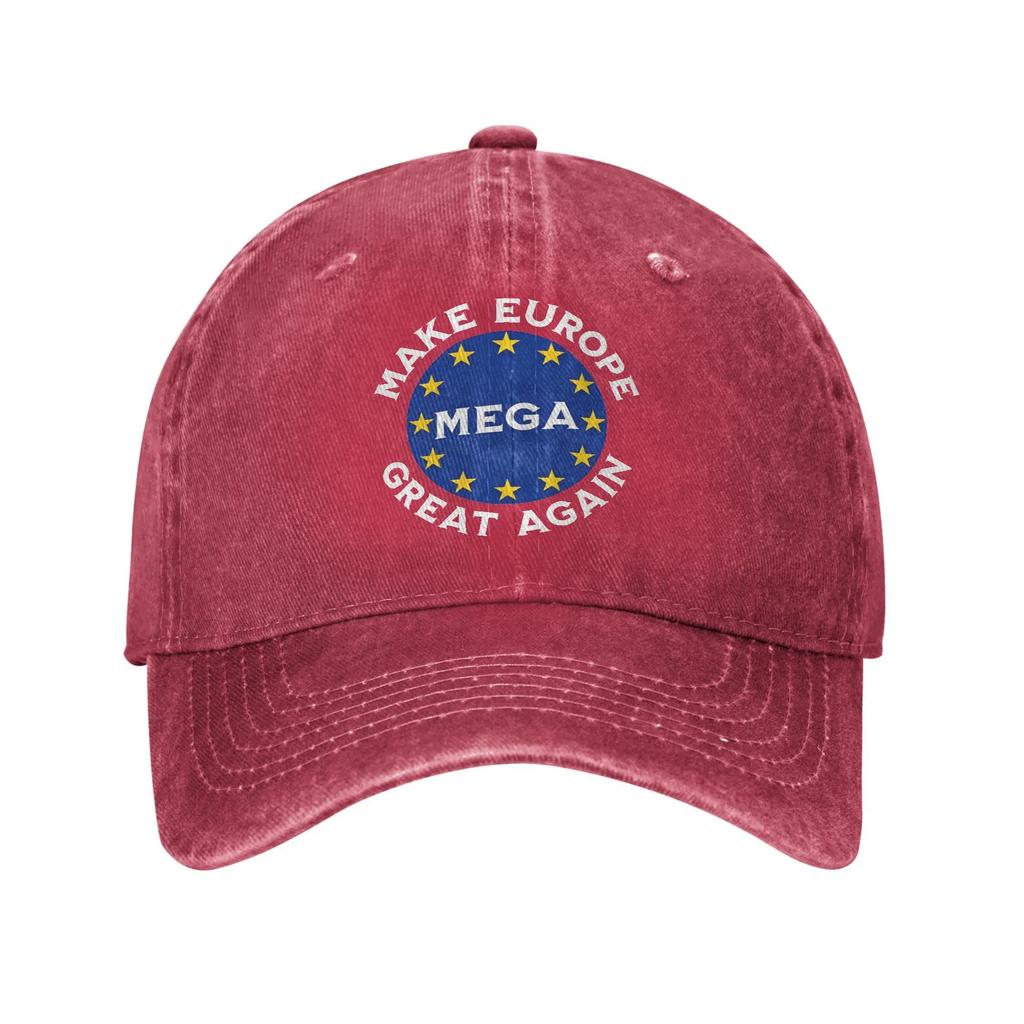 Make Europe Great Again Star Baseball Caps Casual Distressed Cotton MEGA?EU Snapback Cap Unisex Outdoor Unstructured Soft Hat