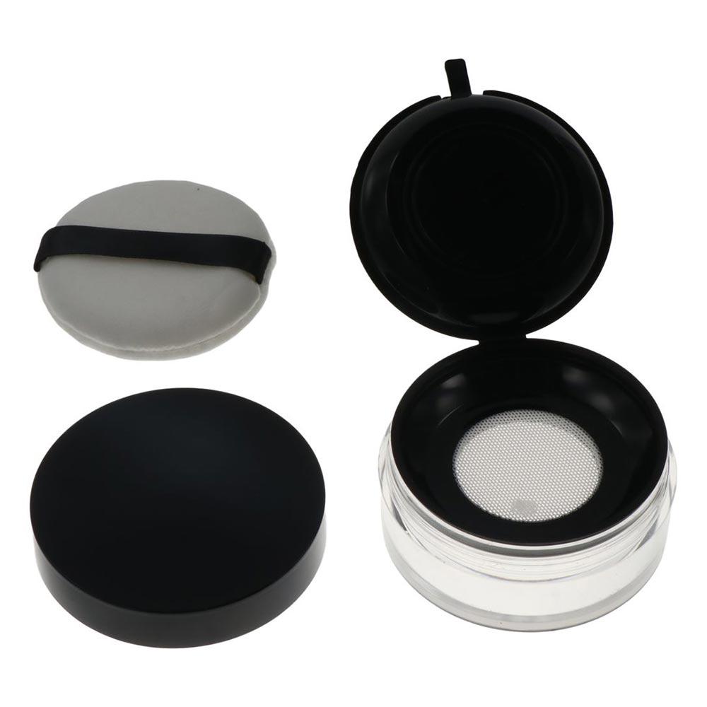 Sifter Round Travel Makeup Jar Loose Powder Pot Empty Powder Case Plastic Cosmetic Container