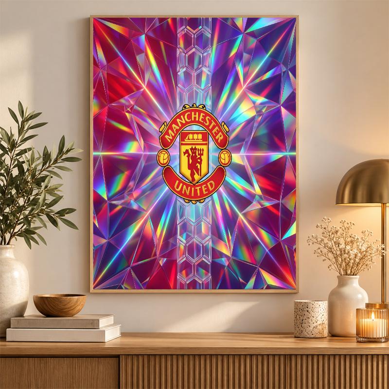 Manchester United Diamond Painting Kit 5D Full Drill DIY Diamond Mosaic Wall Art Home Decor