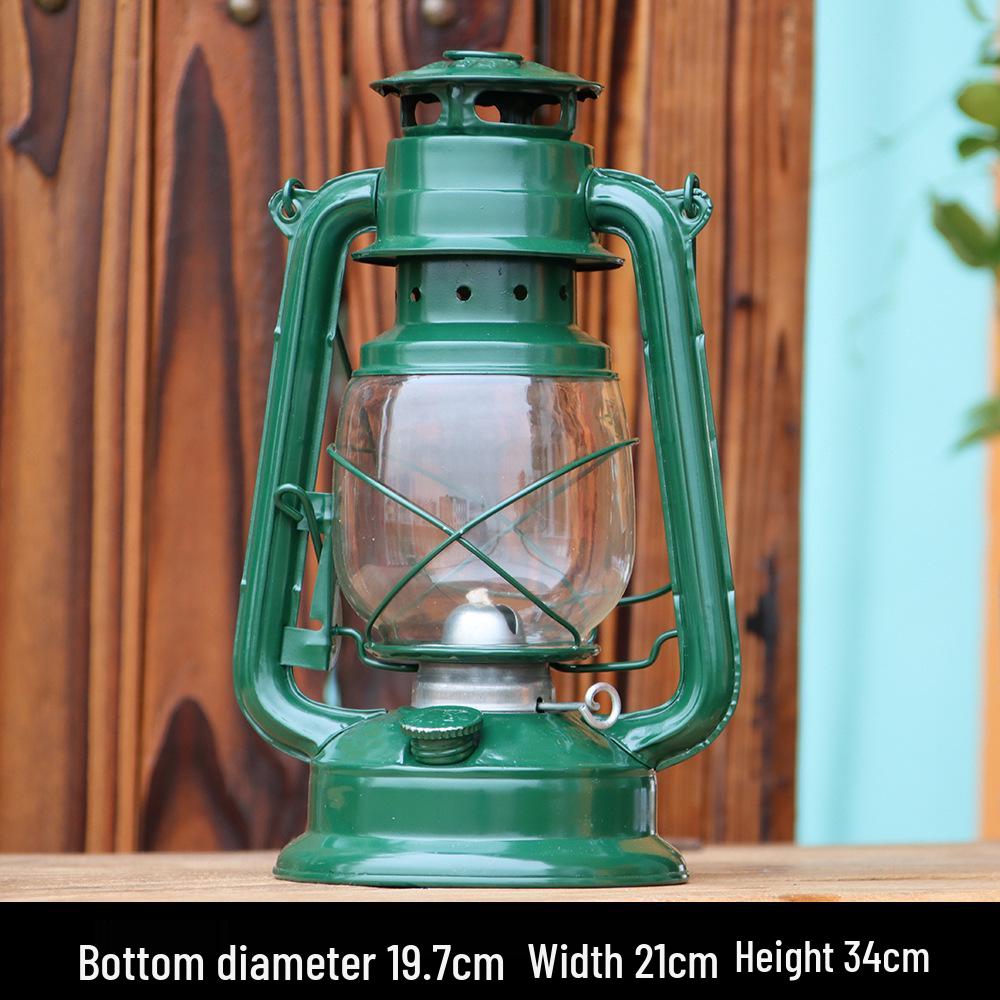 Retro Nostalgic Multi-Color Kerosene Horse Lamp - Portable Outdoor Camping & Decorative Lamp