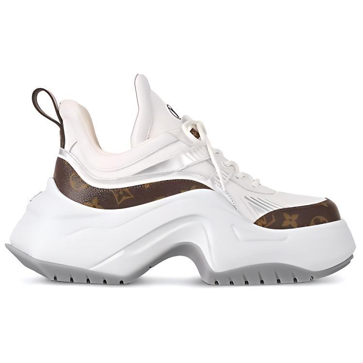 Louis Vuitton Archlight 2.0 Low Top Sports Casual Shoes Women's White Brown 1ABHZN