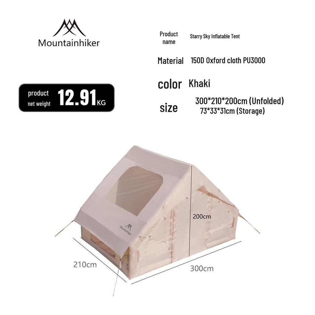 Tragbares Sternenhimmel-Aufblaszelt - Regen- und winddichte Campingausrüstung