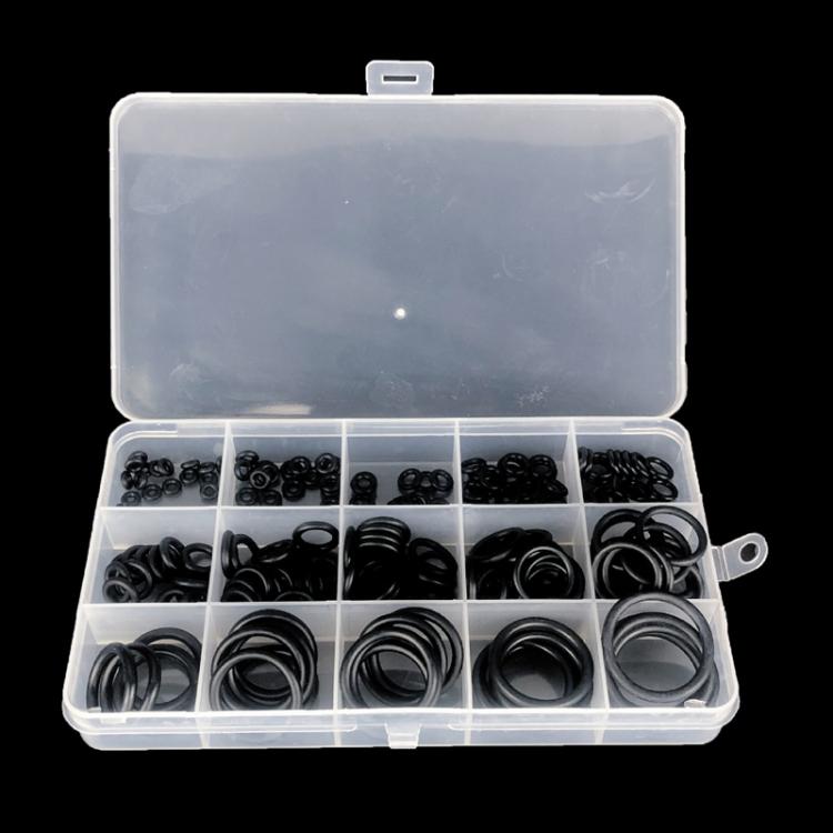 

200pcs /Box Rubber O-Ring Car Air Conditioning High Temperature Corrosion Resistant Sealing Ring 200 PCS