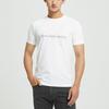 Calvin Klein Solid Color Printed Crew Neck Short Sleeve Regular T-Shirt Men Tops White J320568-YAF
