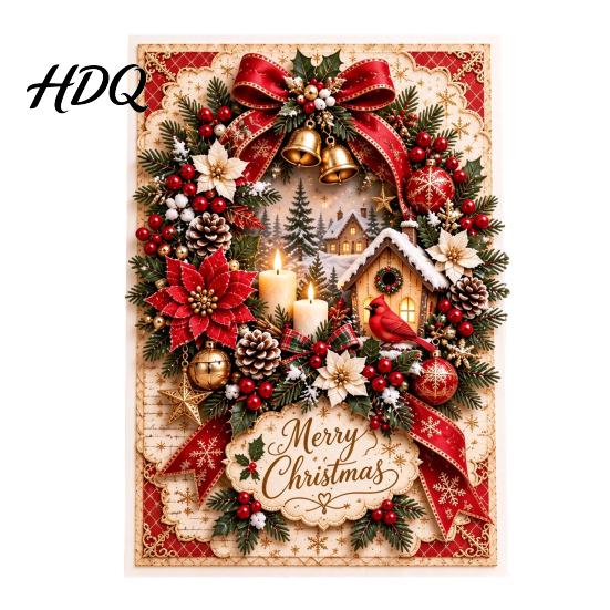 Seasonal Greeting Cards for Family Christmas Card 2D Flat Merry Santa Claus/Elf/Angel/Snowman Card Holiday Gatherings Party Favors Gifts Kids,
