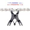 Bike Gauge Calipers Cycling Chain Hook Tools Bicycle Chain Checker Buckle Pliers Mini MTB Bike Chain Quick Release Magic Link