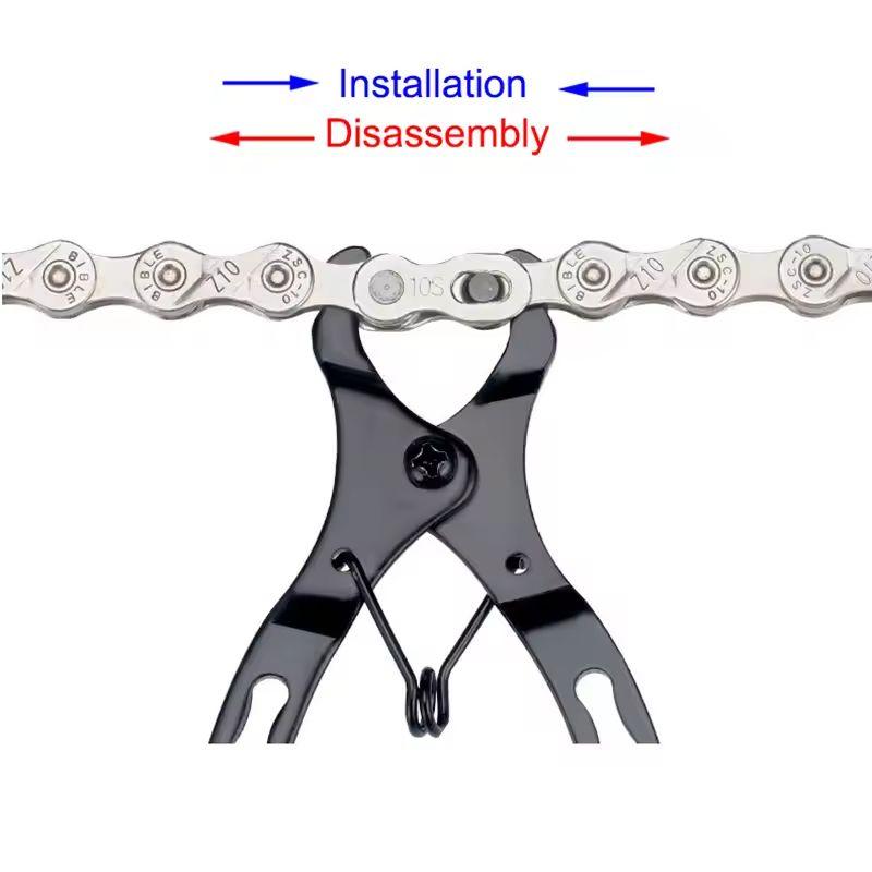 Bike Gauge Calipers Cycling Chain Hook Tools Bicycle Chain Checker Buckle Pliers Mini MTB Bike Chain Quick Release Magic Link