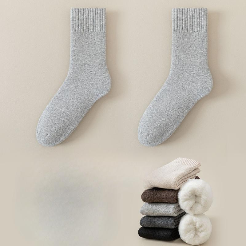 Thick Socks for Women In Autumn and Winter, Mid-calf Fleece Thickened Postpartum Socks, Home Warmth Floor Socks, Fleece Socks