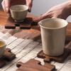 1PC Insulated wooden cup holder/tea mat. Vintage wooden puzzle coaster, suitable for office desks, bars, and home décor.