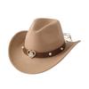 New European, American and Western cowboy hats, men's and women's fashion peach heart decorative felt top hats, sun protection visors