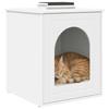 Prolenta Premium Wooden Cat House, White, 53 x 52 x 62 cm