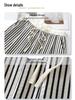 White Striped Wide Leg Women's Slimming Pants - New Summer 2025 Collection