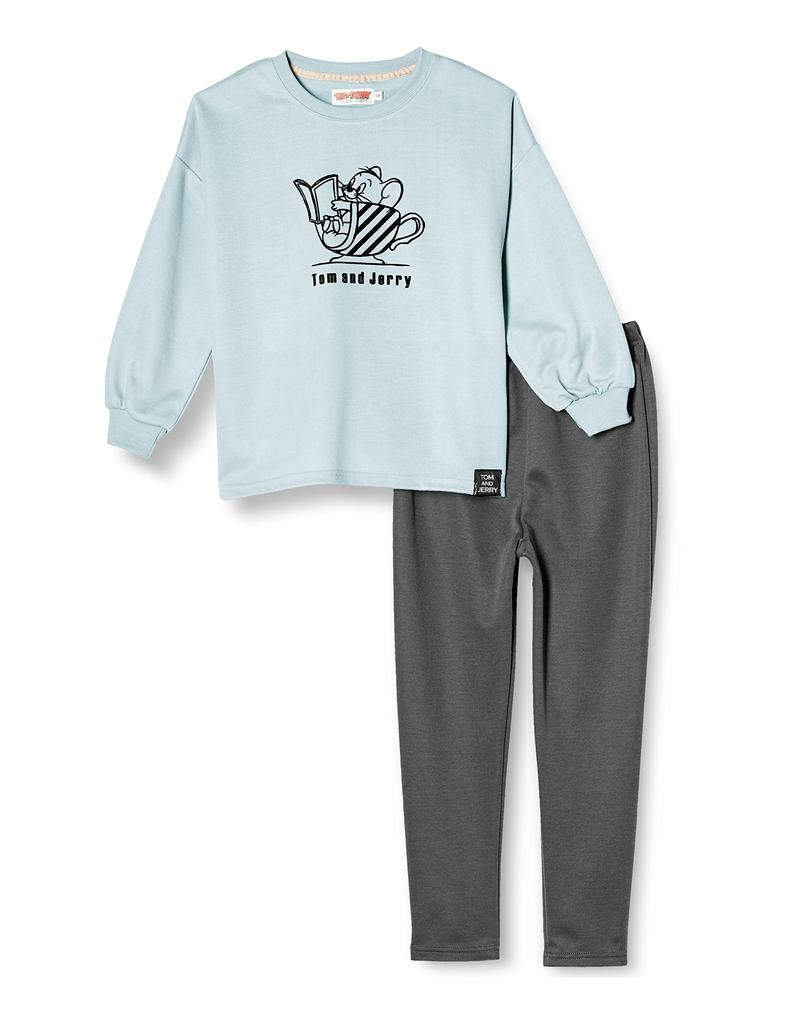 And Pajama Set Tom Jerry Girls Cardboard Long Sleeve Pajamas Top and Bottom Set Room Wear T Suit 15114850180100 Saxophone 100 [Tom Jerry] &
