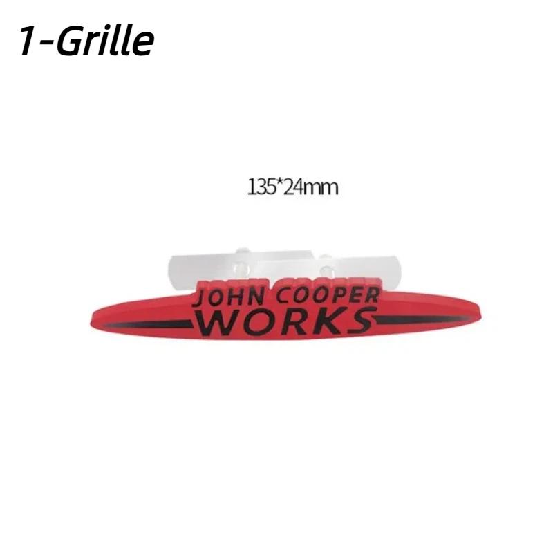 Metal JCW John Cooper Works Emblem Badge Decals For Mi-ni Coopers Clubman Countryman R50 R52 R53 R55 R56 R57 R58 F55