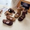 Girls Leather Boots Removable Sweet Kids Princess Boots with Simple Bows  Autumn  Children Casual  Boots Soft Sole