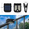 Solar Clip LED Licht Bewegungssensor Wand Außen Action Powered Lampe Lichter Für Camping Landschaftsbeleuchtung Hof Wiederaufladbar