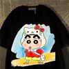 Cute Japanese StyleCrayon Shin Chan Cartoon Character Summer Tshirt Harajuku Fashion Cotton Leisure Unisexs Tshirt Top