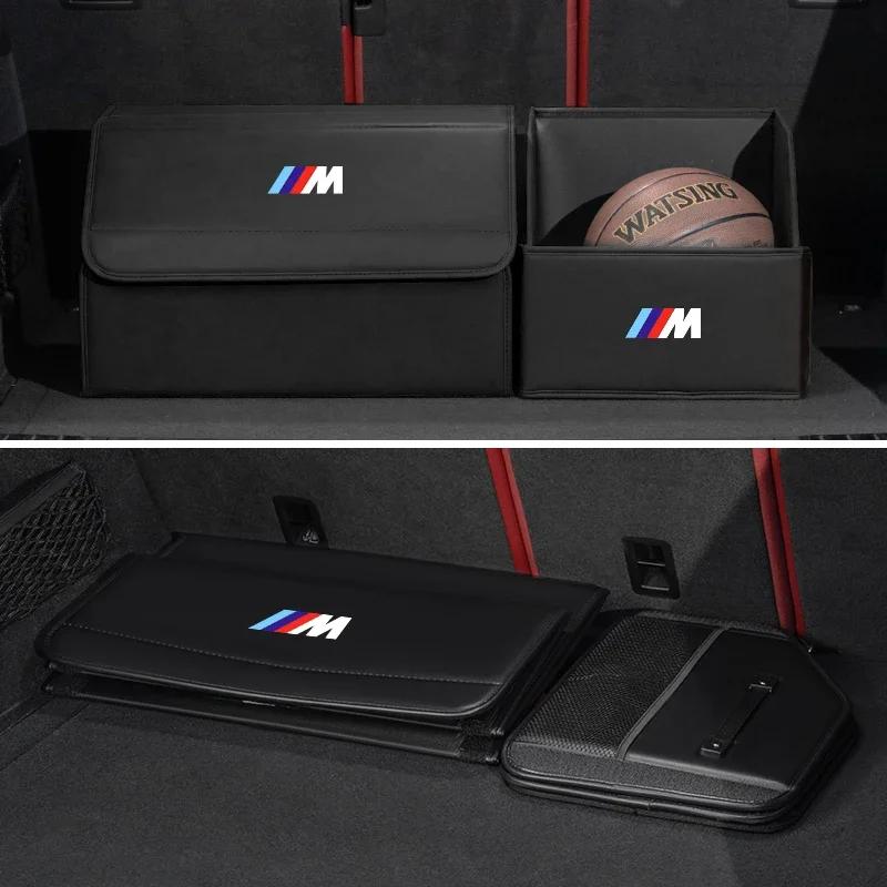 New Car Boot Organiser Storage Box Large Capacity Foldable Storage Box For BMW Series X1X4 X5 X7 G20 G38 F20 F39 F48 E46 E6