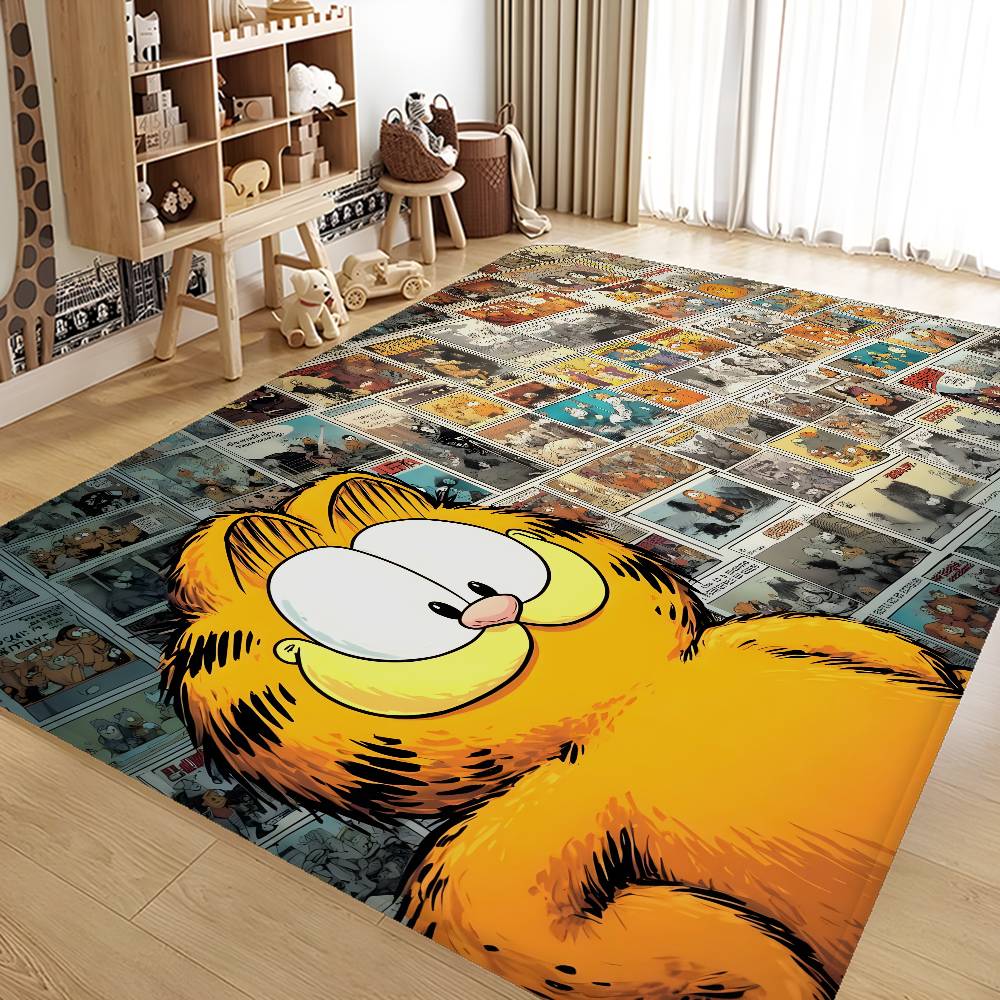 Tappetino da cucina G-Garfield Gatto Carino Anime Decorazione Stanza Bambini Camera da Letto Balcone Antiscivolo Zerbino Soggiorno Alfombra