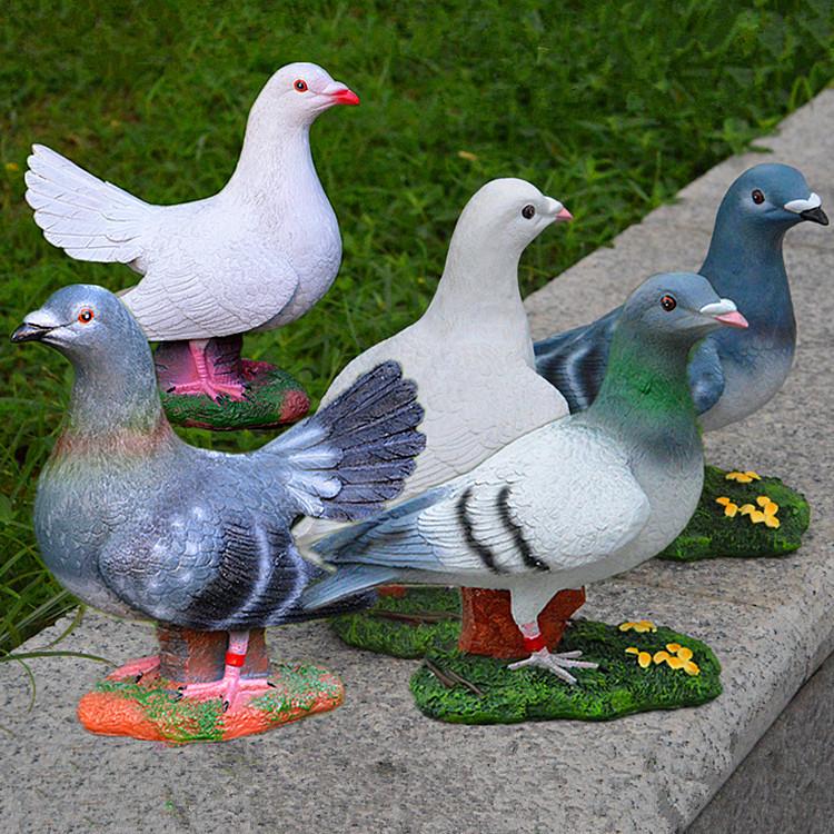Dove Tree Resin Garden Ornaments: Outdoor Sculpture & Horticulture Set