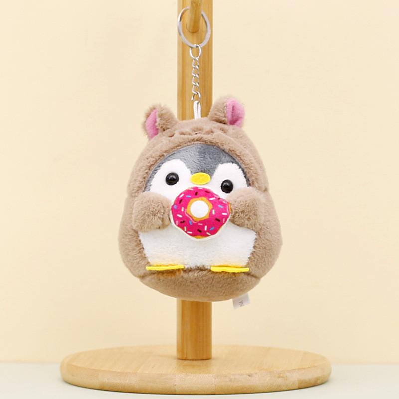 Adorable Transforming Penguin Plush Keychain With Short Plush Material And Cute Cartoon Look