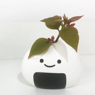 1/2 ks Mini vázička na pupeny Ručně vyráběné keramické vázy ve tvaru rýžové koule Váza na suché květiny Japonské miniaturní vázičky Onigiri Rozkošné japonské řemeslo