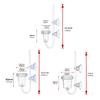 CO2 Diffuser with Suction Cups Easy Installation Double Seal Air Outlet for Water Plants CO2 Equipment Clear for Aquarium Plants