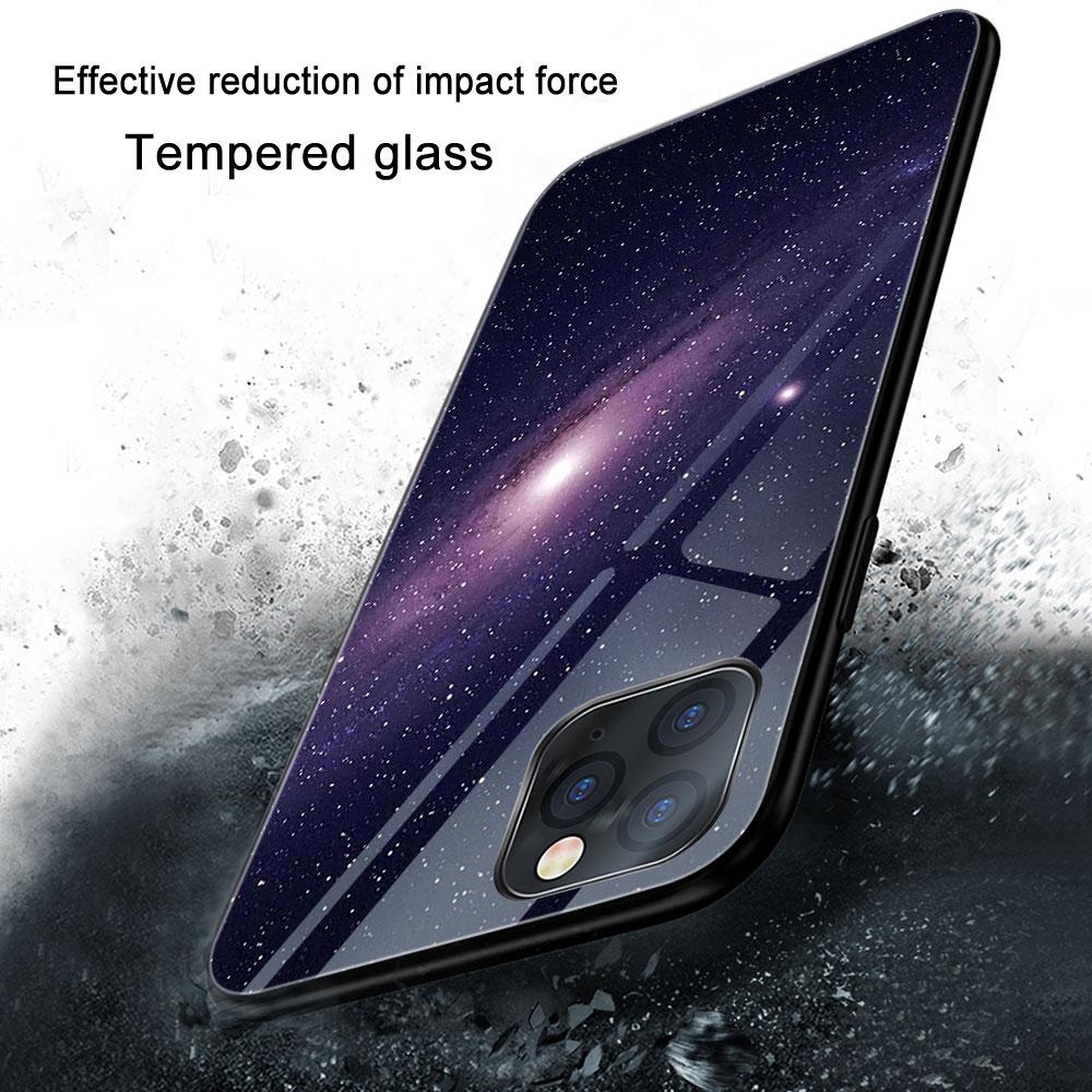 Universe Starry Sky Funda Case for iphone 17 Pro Max Air 16 15 14 13 Pro Max 15 16 Pro 15Plus Tempered Glass Coque