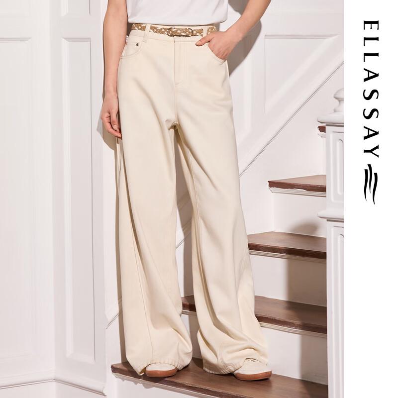 

ELLASSAY 2025 Autumn Relaxed Wide-Leg Denim Jeans L