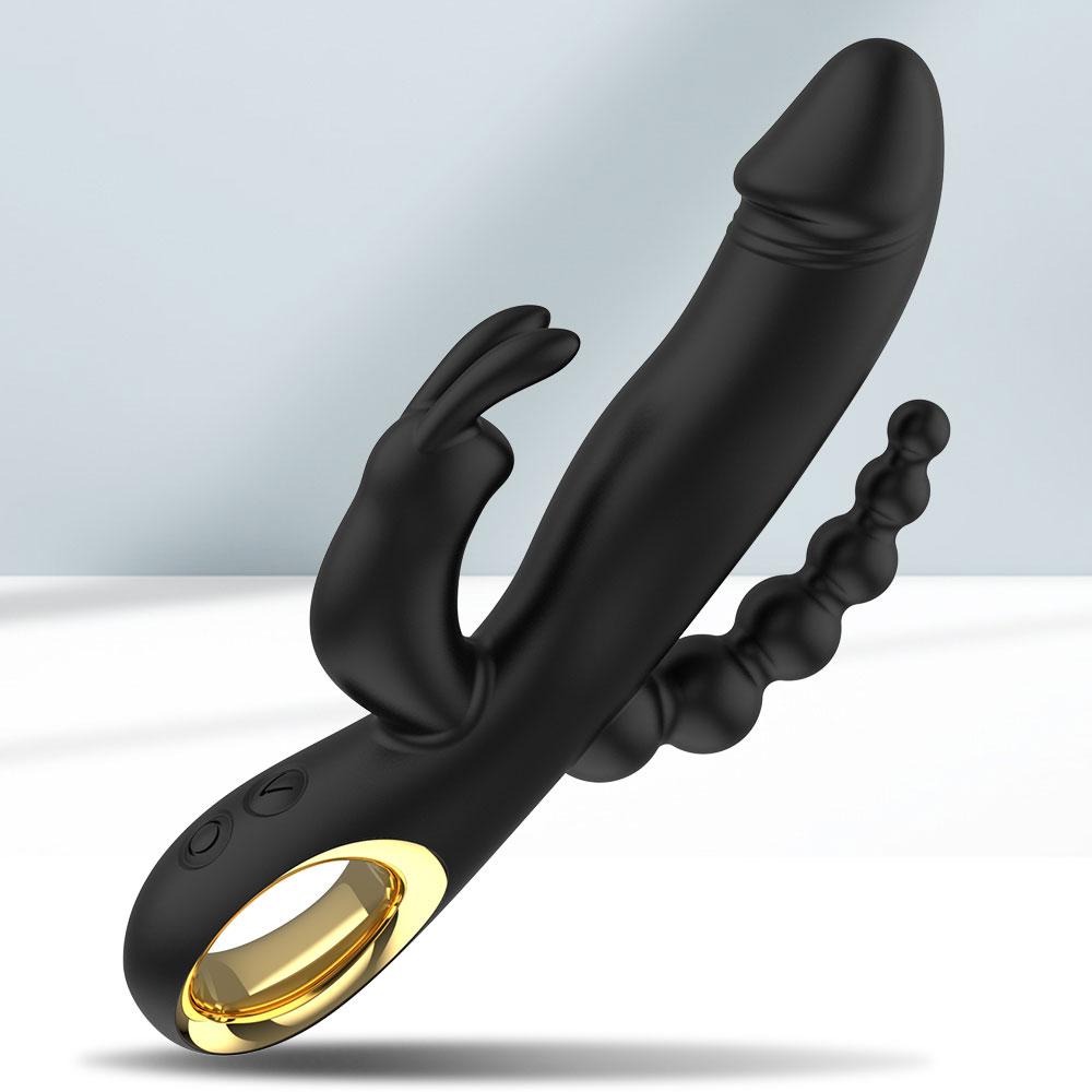 1pc wbijanie Dildo królik wibrator Sex zabawki G Spot wibrator analny dla kobiet 10 trybów wibracji stymulator waginalny masażer