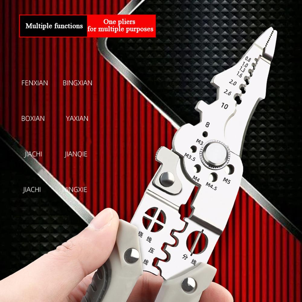 Wire Stripping Pliers For Electrician Durable Cable Wire Crimping Pliers For Motor Repair