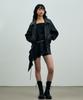 Arikim Pamela Leather Bomber Jacket / Black