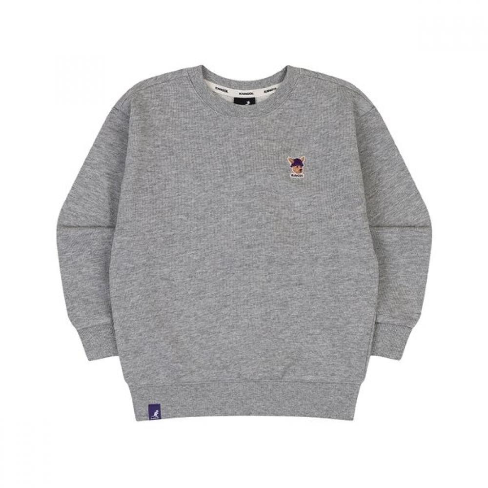 Kangol Kids Melange Grey Logo Sweatshirt Rc 0001 MELANGE GRAY/130