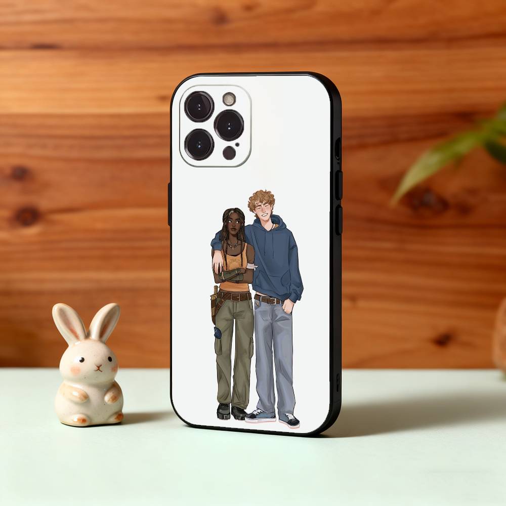 W-Walker and leah Phone Case For iPhone17,16,15,14,13,12Plus,Pro Max,XS,5G Soft Silicone Black Cover
