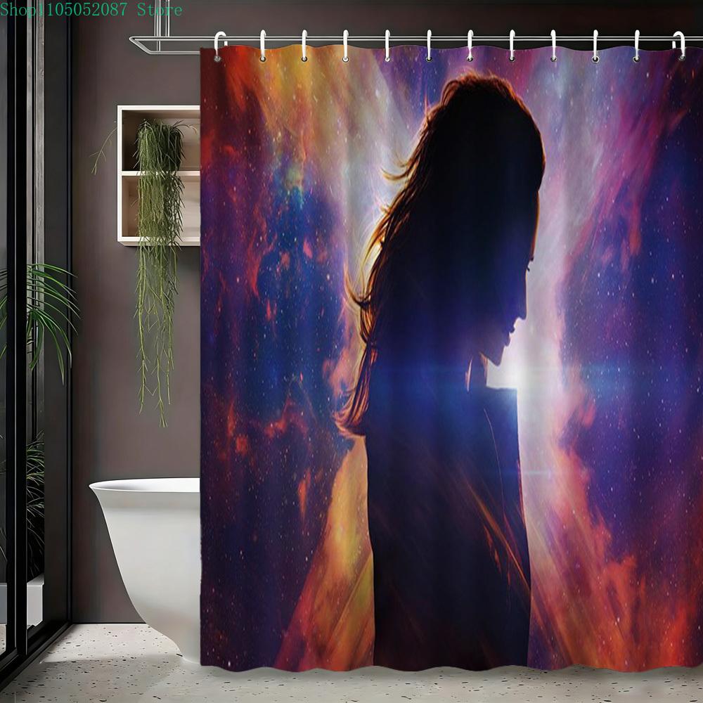 X-Men Team Black Suits Waterproof Shower Curtain For Superhero Bathroom Decor