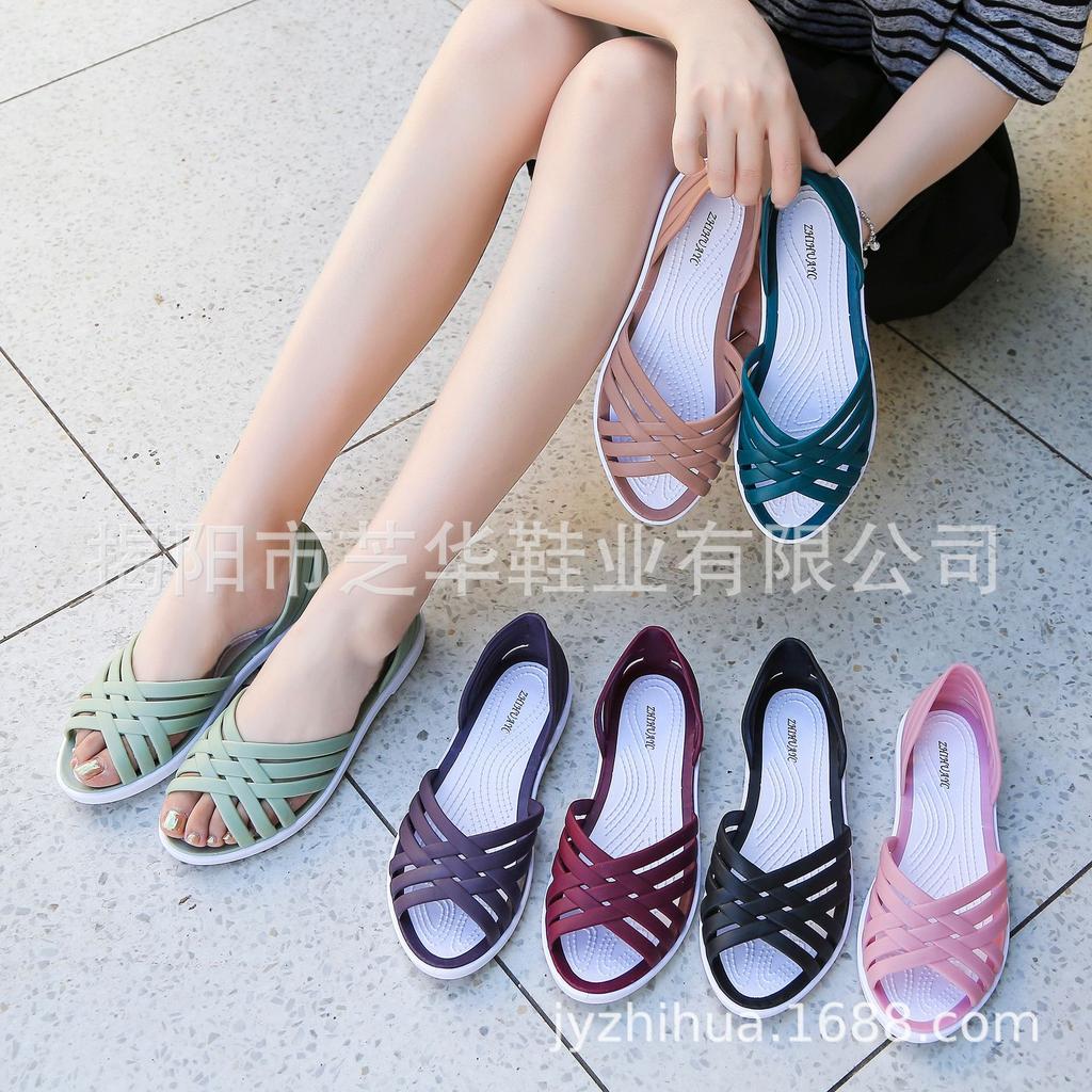 Flat Sandal Women Open Toe Lightweight Slip On Casual Summer Beach Shoes with Crisscross Strap Design and Flexible Sole