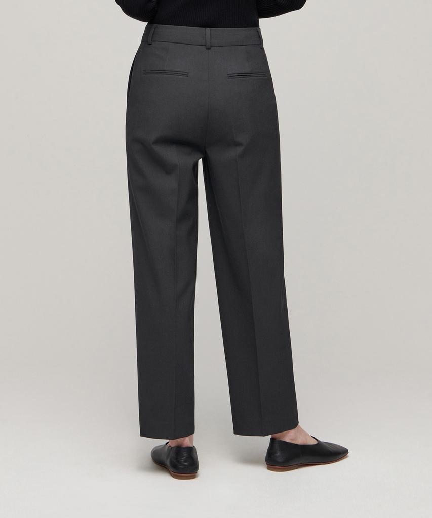 MUSINSA STANDARD WOMAN Women'S Waistbandless Tapered Crop Slacks [Gray]