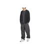 Nike Einfarbiger Lockerer Langarm V-Ausschnitt Strickpullover Herren Oberteile Schwarz HV4778-045