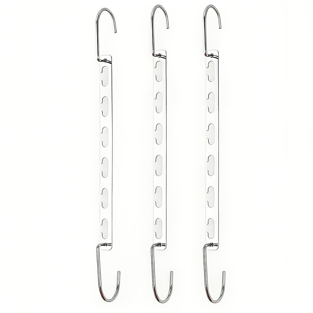 1/3 Pcs Multifunctional U-Shaped Metal Hangers, Wardrobe Space-Saving Essential Organizing Artifact