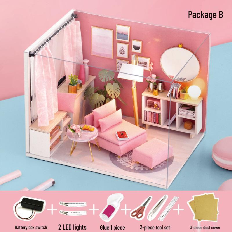 Zhi Qu Wu Handmade DIY Miniature House Model - Creative Birthday Gift for Kids